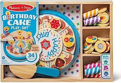 Melissa & Doug Rollenspiel: Geburtstagskuchen aus Holz