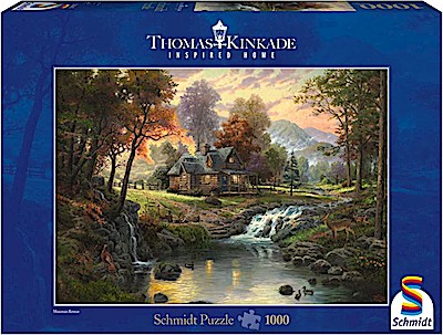 Puzzle - Holzhaus am Bach (1000 Teile)