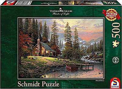 Puzzle - Haus in den Bergen (500 Teile)