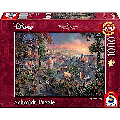 Puzzle - Disney: Susi und Strolch (1000 Teile)