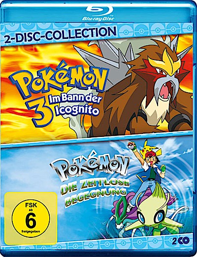 Pokemon - 2Disc Col.: Im Bann / Zeitlose B.(BR)  Pokemon 03 / 04 Doppelbox, 2Disc