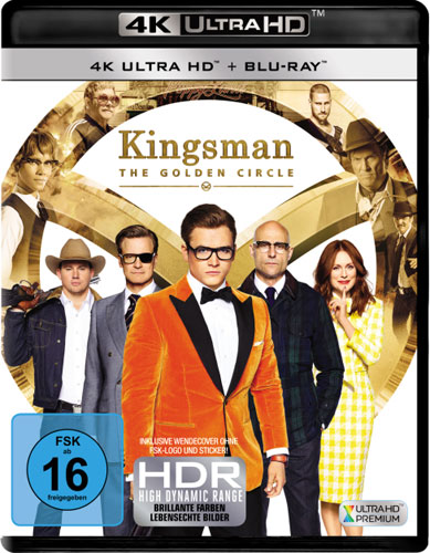 Kingsman #2 - The Golden Circle (UHD+BR)  Min: 141/DD5.1/WS  4K-Ultra, 2Disc