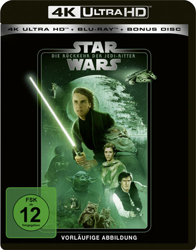 Star Wars #6: Rückkehr d.JediRitter(UHD) Min: 136/DD5.1/WS 3DISC Krieg der Sterne