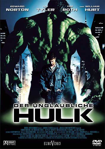Unglaubliche Hulk, Der (DVD) -Kinovers.- Min: 106/DD5.1/WS
