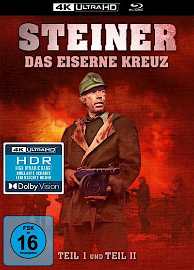 Steiner - Das Eiserne Kreuz I+II (UHD+BR) LE  4K  4-Disc Limited Edition im Mediabook