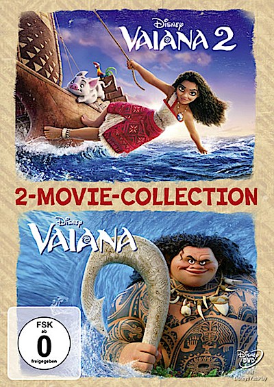 Vaiana 1 & 2 (DVD) 2er Movie Col.  Min: 198/DD5.1/WS 2Disc