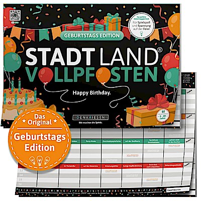 STADT LAND VOLLPFOSTEN® - Geburtstags Edition