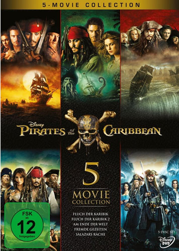 Pirates of the Caribbean - 5-Movie Collection (Teil 1 - 5)