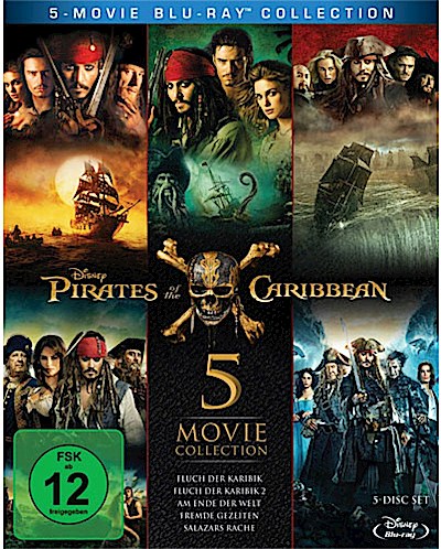 Fluch der Karibik  1-5 Collection (BR) Pirates of the Caribbean, 5Disc