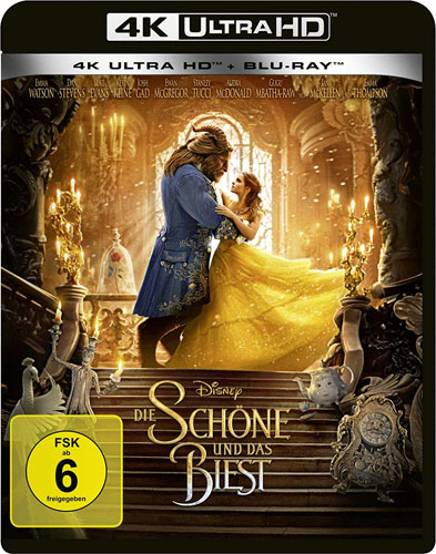 Schöne und das Biest, Die  (UHD+BR) 2017 Min: 135/DD5.1/WS     2Disc