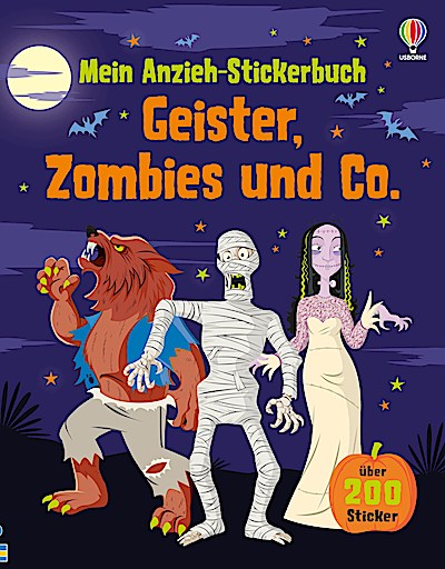 Mein Anzieh-Stickerbuch: Geister, Zombies und Co.