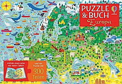 Puzzle & Buch: Europa (300 Teile)