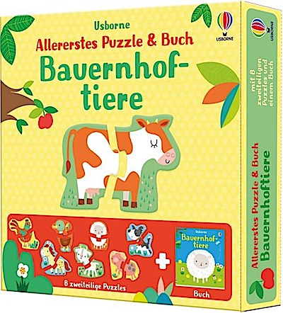 Allererstes Puzzle & Buch: Bauernhoftiere