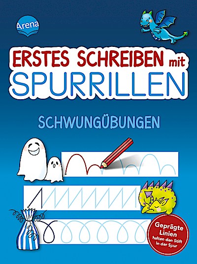 Erstes Schreiben mit Spurrillen - Schwungübungen
