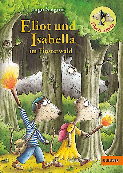 Eliot und Isabella (4) im Finsterwald
