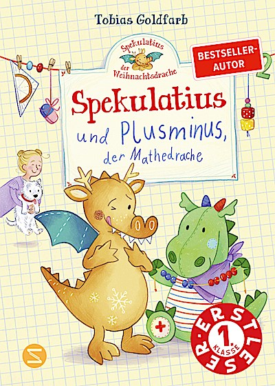 Spekulatius, der Weihnachtsdrache. Spekulatius und Plusminus, der Mathedrache