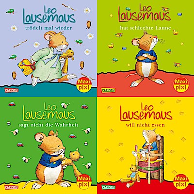 Maxi-Pixi-Box 27: Neues von Leo Lausemaus (4x5...