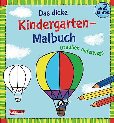 Ausmalbilder für Kita-Kinder: Das dicke Kinder...
