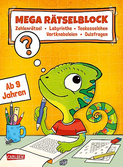 Rätseln für Kinder ab 8: Mega Rätselblock - Za...