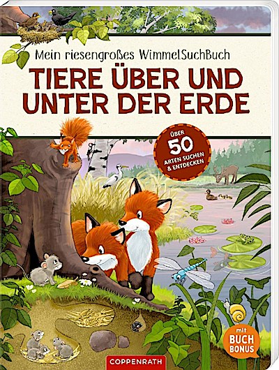 WimmelSuchBuch: Tiere über und unter der Erde