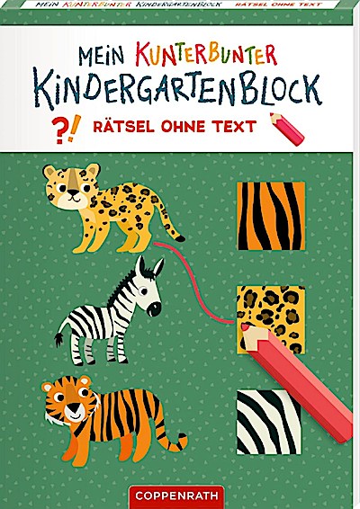 Mein kunterbunter Kindergartenblock: Wilde Tiere (5er-VE)