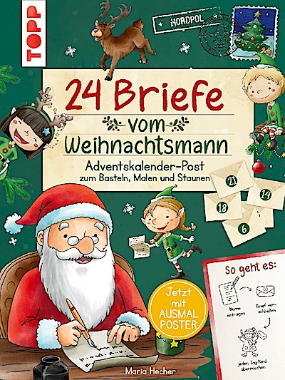 24 Briefe vom Weihnachtsmann. Adventskalender-Post zum B...
