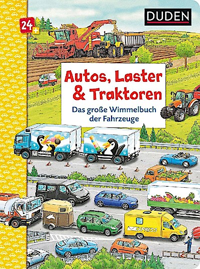 DUDEN - Autos, Laster & Traktoren: Wimmelbuch der Fahrzeuge