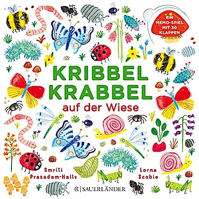 Kribbel Krabbel auf der Wiese (Ein Memospiel mit 30 Klappen