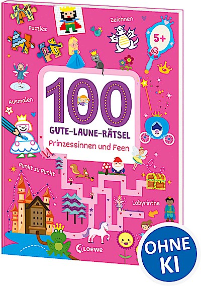 100 Gute-Laune-Rätsel - Prinzessinnen und Feen