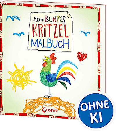 Mein buntes Kritzel-Malbuch (Hahn)