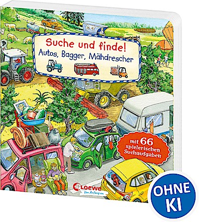 Suche und finde! - Autos, Bagger, Mähdrescher