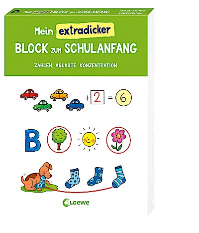 Mein extradicker Block zum Schulanfang - Zahlen, Anlaute, K