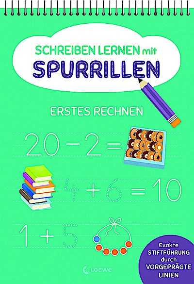 Schreiben lernen mit Spurrillen - Erstes Rechnen