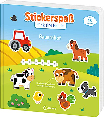 Stickerspaß für kleine Hände - Bauernhof