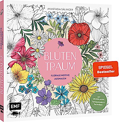 Blütentraum - Florale Motive ausmalen