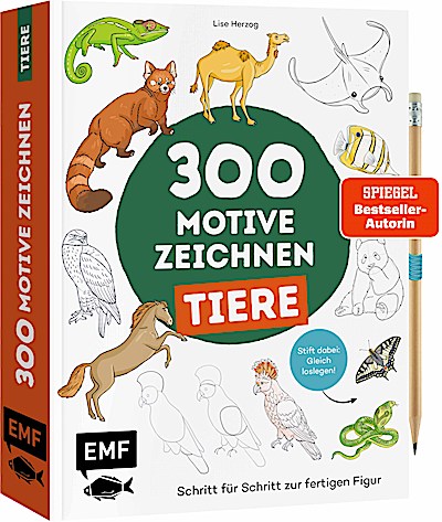 300 Motive zeichnen – Tiere