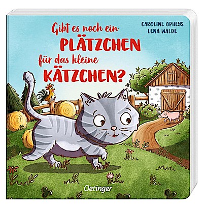 Gibt es noch ein Plätzchen für das kleine Kätzchen? (Pappe)