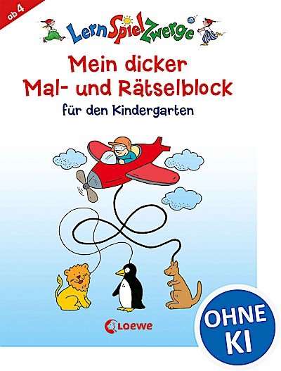 LernSpielZwerge - Mein dicker Mal- und Rätselb...
