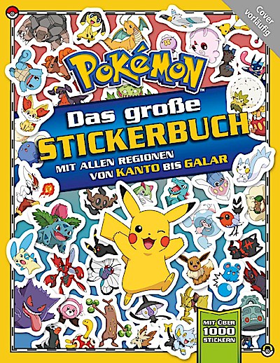 Pokémon: Das große Stickerbuch mit allen Regionen von Kanto bis Galar