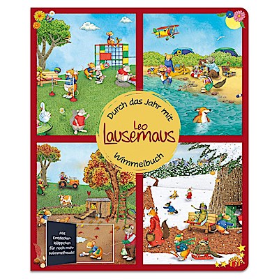 Durch das Jahr mit Leo Lausemaus - Wimmelbuch
