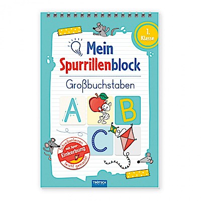 Mein Spurrillenblock: Großbuchstaben (1. Klasse)