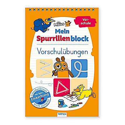 TRÖTSCH - Die Maus Mein Spurrillenblock Vorschulübungen Übungsbuch